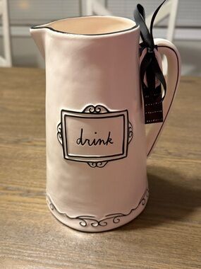 Rae Dunn Ceramic Drink Pitcher - NWT